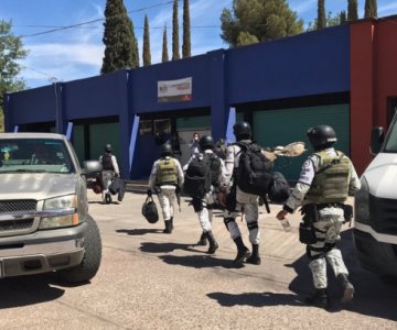 Guardia Nacional resguarda el conteo de votos en Nogales