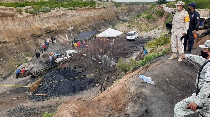 Identifican a los siete trabajadores atrapados en mina de Coahuila