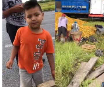 VIDEO - Niño decide comprar 10 pesos de naranjas en lugar de sumarse a la rapiña como todos los demás