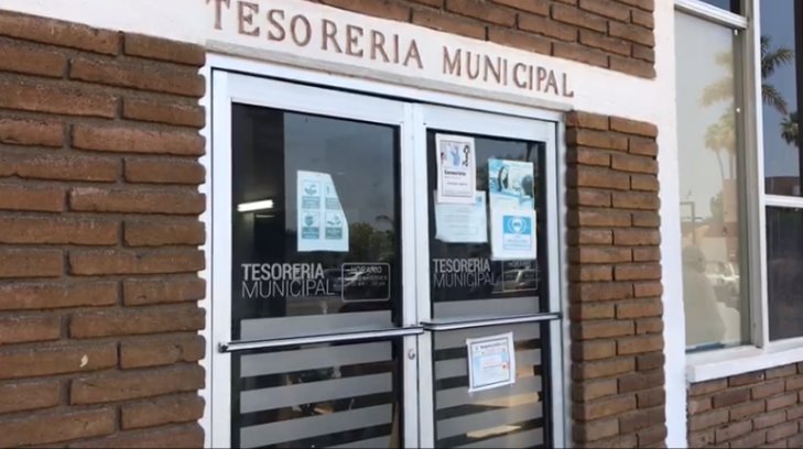 Desinfectan oficinas del Ayuntamiento de Navojoa por posible brote de Covid