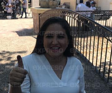 VIDEO - Célida López llega a votar y pide participar en estas elecciones históricas