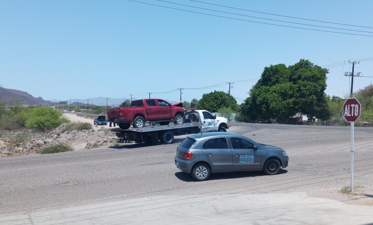 Choque en carretera Obregón - Guaymas moviliza a los cuerpos de emergencia