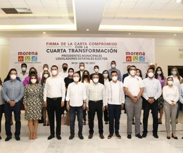 “Venimos a ser el mejor gobierno en la historia de Sonora; encabeza Durazo firma de Carta compromiso con 4T