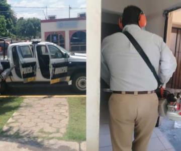 Sanitizan Comisaría de Cajeme tras confirmarse caso de policía que dio positivo a coronavirus