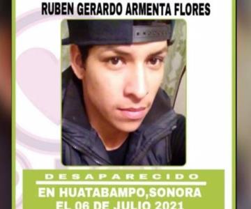 Buscan sin descanso a Rubén Gerardo, desaparecido en Huatabampo