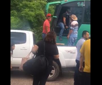 VIDEO - Camión se queda sin frenos en la carretera Hermosillo - Sahuaripa