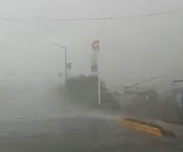VIDEO - Así se vio caer el granizo al sur de Hermosillo