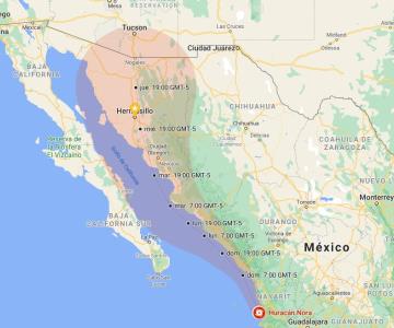 Alerta azul en Sonora por huracán Nora; aquí te explicamos en qué consiste