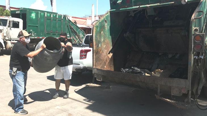 Siguen sin servicio de recolección de basura en Empalme; no hay respuesta para Arroyos Cuates