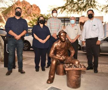 Inauguran Ruta Escultórica de la Identidad en el bulevar Hidalgo; son 5 esculturas hechas por talentos sonorenses