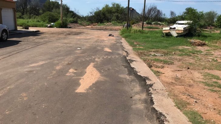 Dejan en mal estado calle de Guaymas y Ayuntamiento no se hace cargo