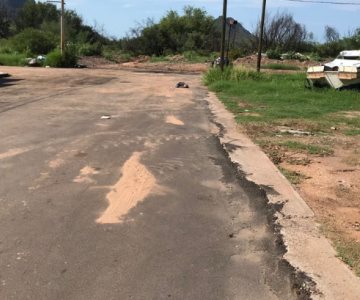 Dejan en mal estado calle de Guaymas y Ayuntamiento no se hace cargo