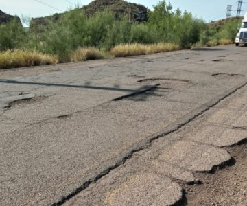 Tras múltiples accidentes, comienzan reparación de la carretera Guaymas-Empalme