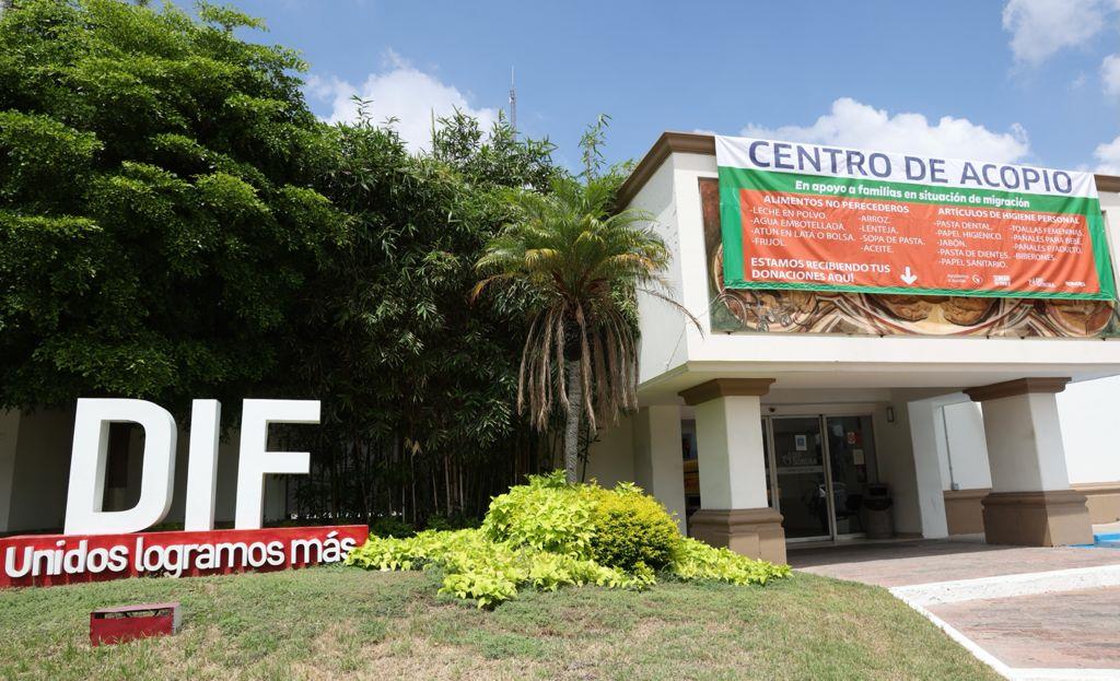 DIF Sonora instala centro de acopio para recibir donaciones para migrantes