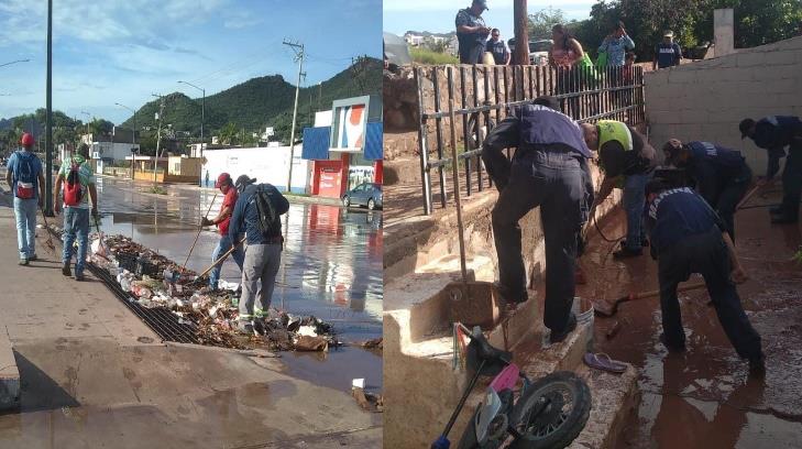 Realiza Ayuntamiento de Guaymas recorridos de evaluación de daños por lluvias