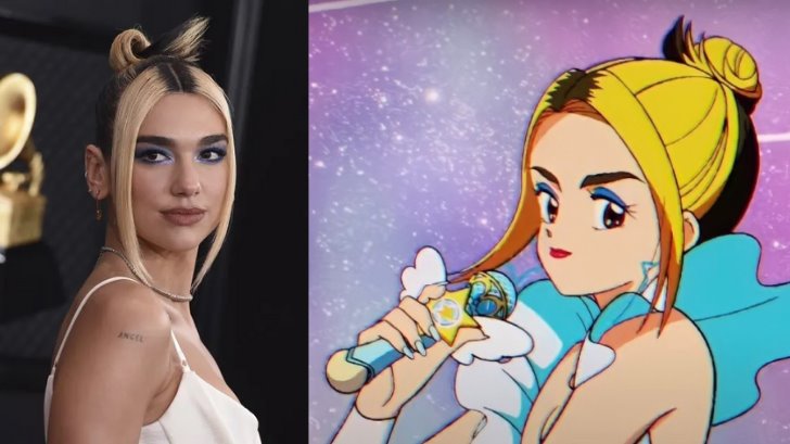 Dua Lipa homenajea a series de anime en su nuevo video