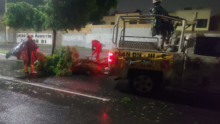 Ejercito Mexicano apoya a Hermosillo durante la lluvias