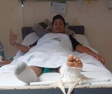 Osmar sufrió un accidente que lo dejó en cama; sólo tiene 15 años y necesita una costosa operación para volver a caminar