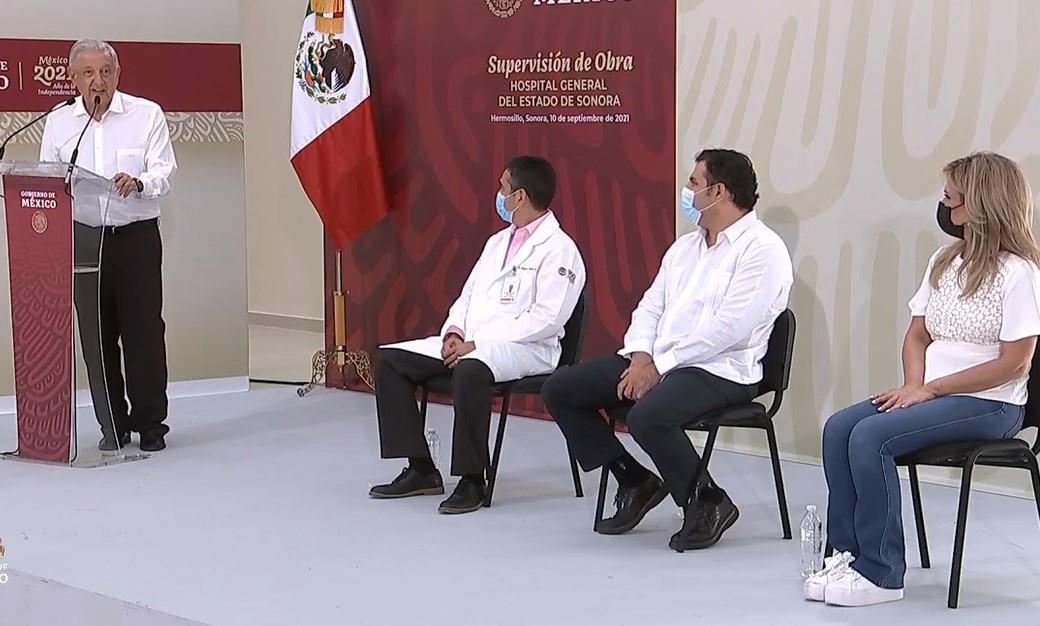 VIDEO - López Obrador y Claudia Pavlovich inauguran nuevo HGE