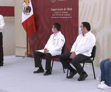 VIDEO - López Obrador y Claudia Pavlovich inauguran nuevo HGE