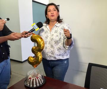 Regidora de Navojoa lleva pastel al MP porque se cumplen 3 años de robo a tesorería