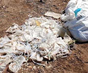 Vecinos navojoenses reportan bolsas con residuos biológicos infecciosos