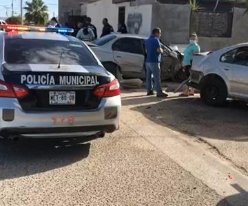 VIDEO- Persecución policiaca termina en choque al norte de Hermosillo