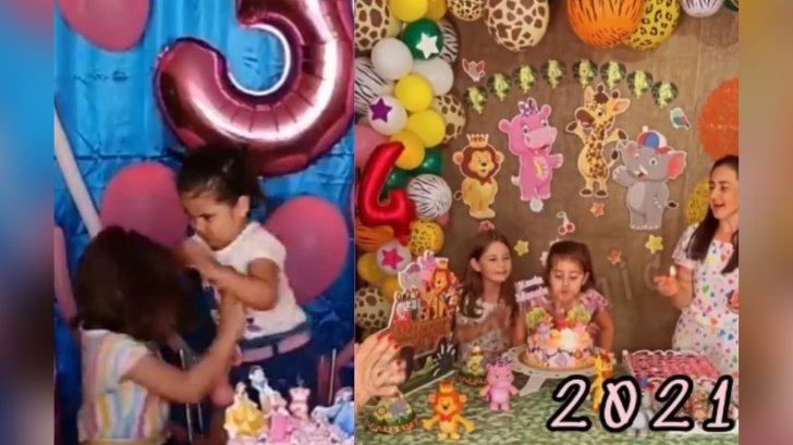Video | Hermanas del video viral del pastel celebran una vez más el cumpleaños