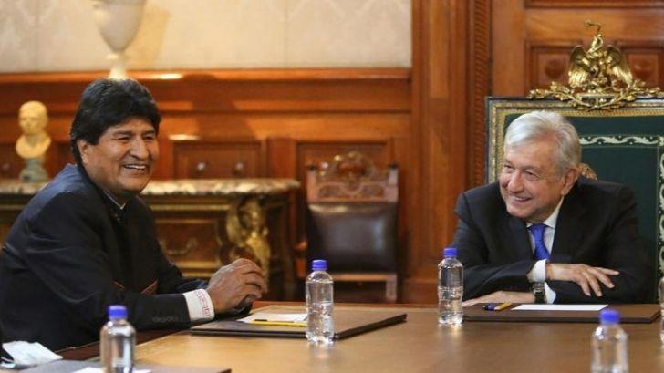 Así fue la reunión entre AMLO y Evo Morales
