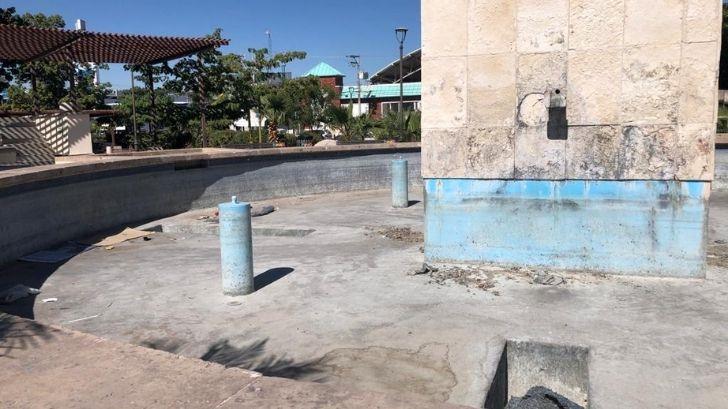 Fuente del Parque Juárez está olvidado
