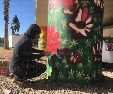 Hermosillo pintado de color: Sangre del Desierto realiza un nuevo mural en la ciudad