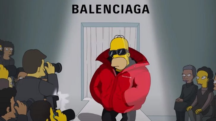 ¡Increíble! Los Simpson modelan para Balenciaga