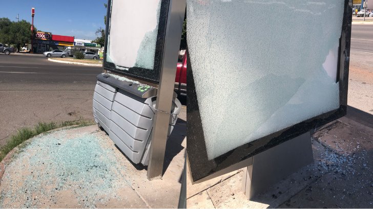 Vándalos destruyen las estructuras en las paradas de camión de Hermosillo