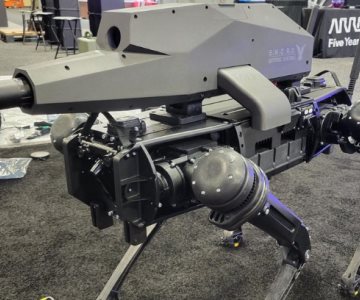 Nuevo diseño de perro robot: incluye un rifle de precisión