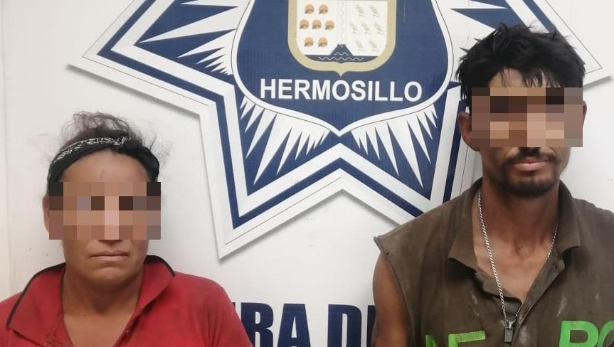 Detienen a pareja intentando robar en recicladora al sur de la ciudad