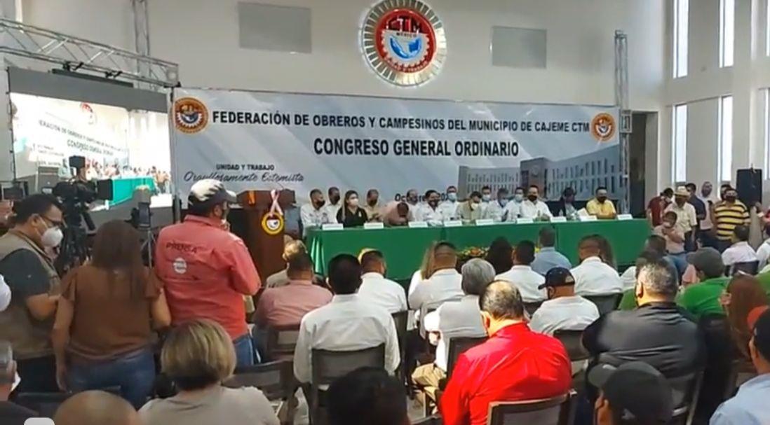 Rinde protesta el nuevo secretario de CTM Cajeme