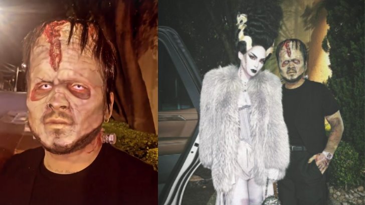 ¡De terror! Christian Nodal celebra Halloween disfrazado junto a Belinda