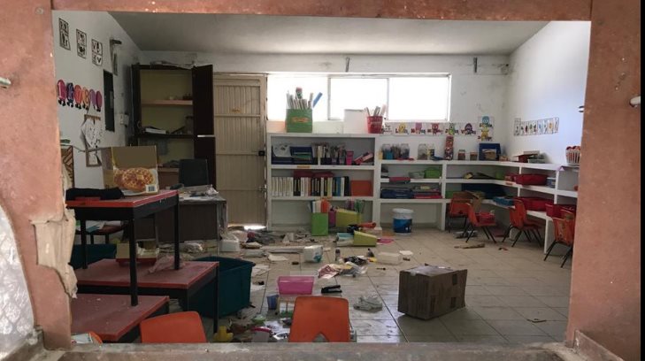 Luego de un mes de severa vandalización, jardín de niños Deseret sigue sin ser reparado
