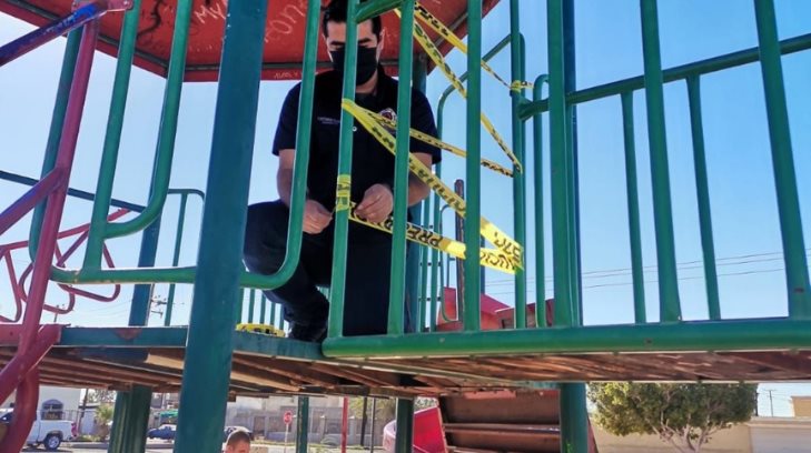 Clausuran juegos infantiles de tres parques en SLRC
