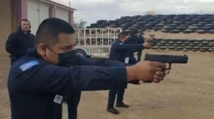 Capacitan a Policías de Hermosillo para manejar nuevas armas