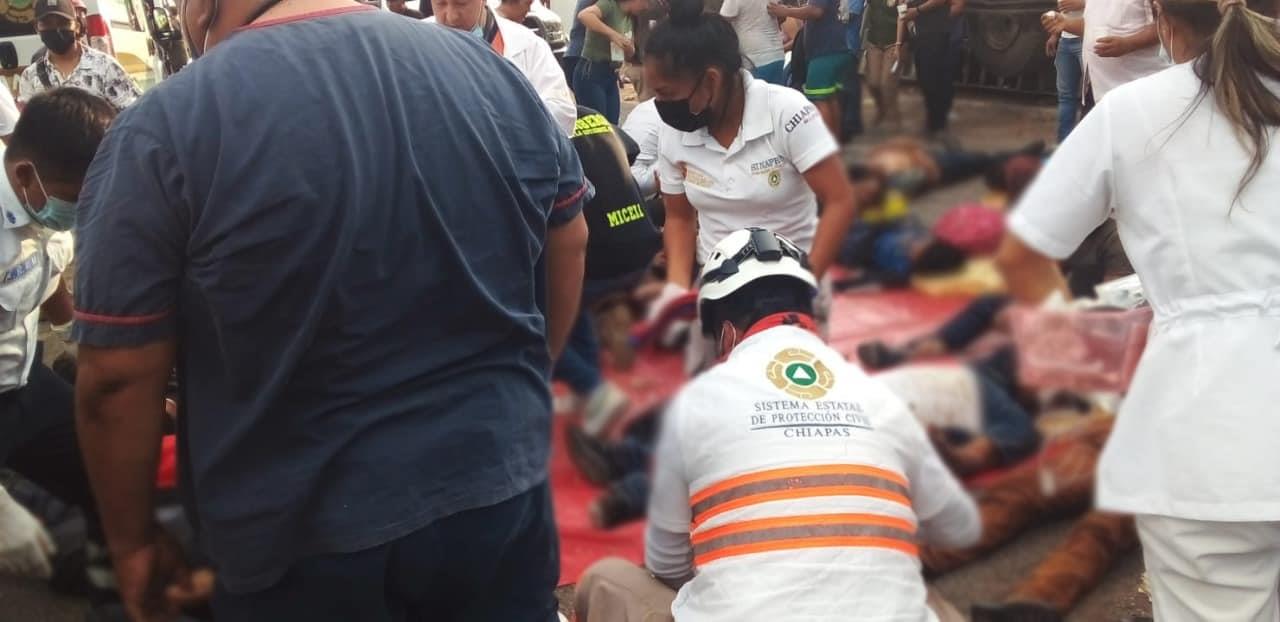 Identifican a migrantes fallecidos en el accidente en Chiapas