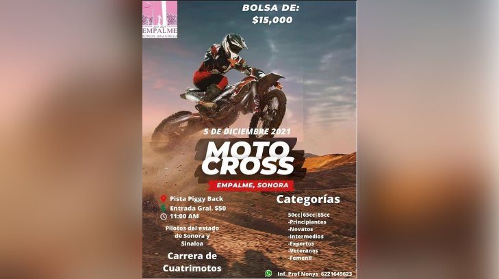 Enciendan los motores: vuelve el motocross a Empalme