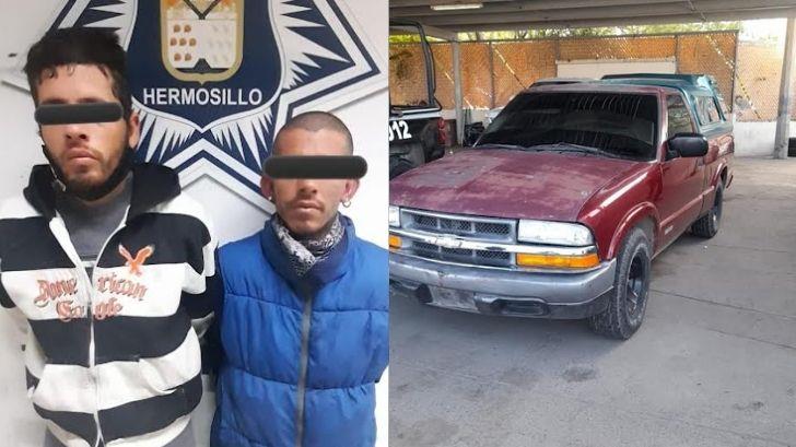 Tras persecución, detienen a presuntos robacarros al poniente de Hermosillo