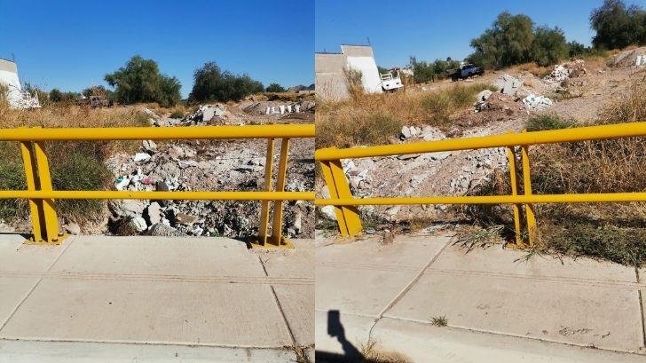 Vecinos de Portal del Lago se quejan por tiradero clandestino de escombro y basura