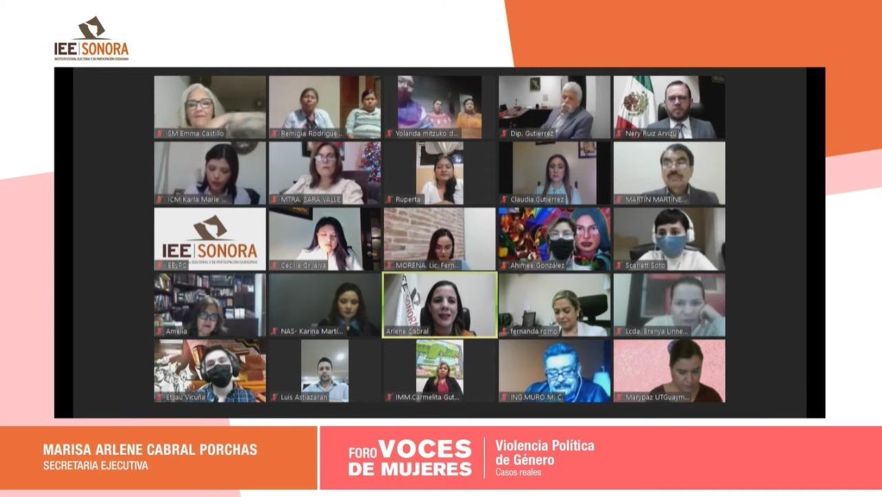 Participan mujeres sonorenses en foro sobre violencia política de género