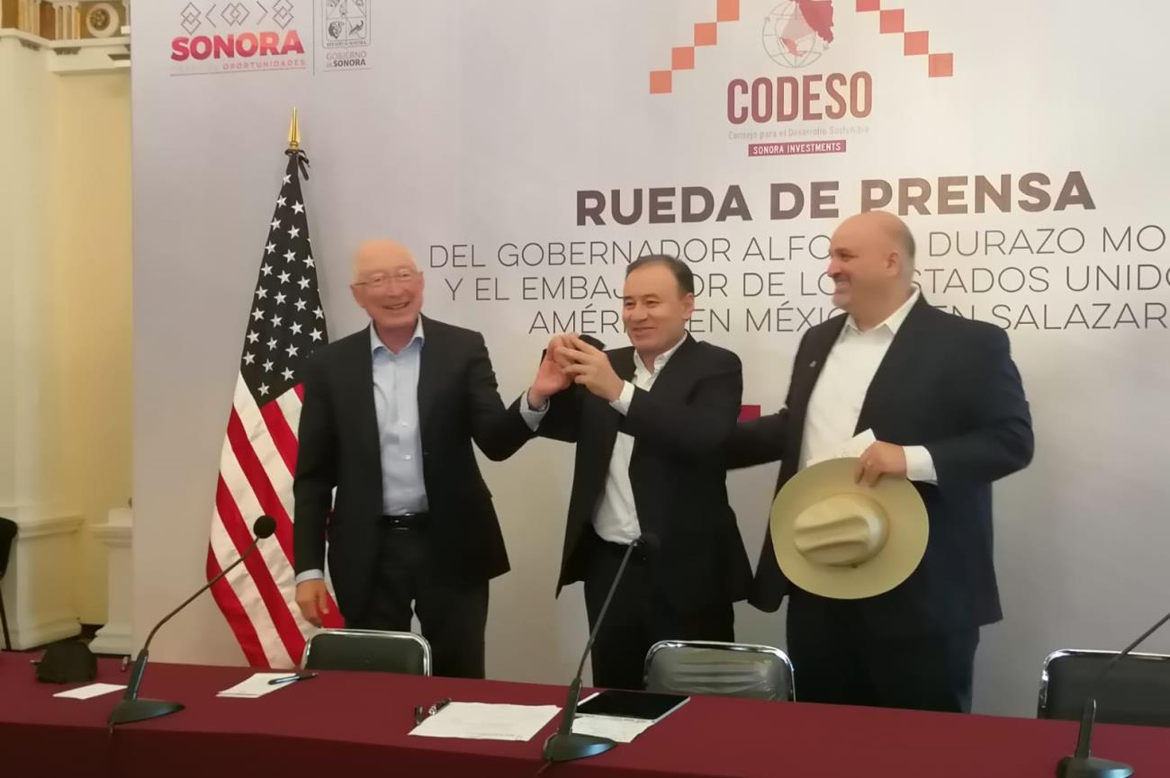 Se reúnen Gobernador y Embajador de Estados Unidos en México