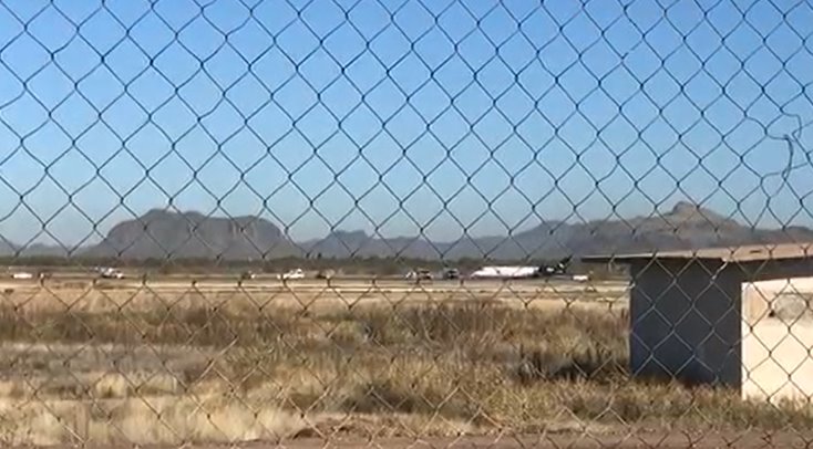 VIDEO | Se despista un avión en el Aeropuerto de Hermosillo