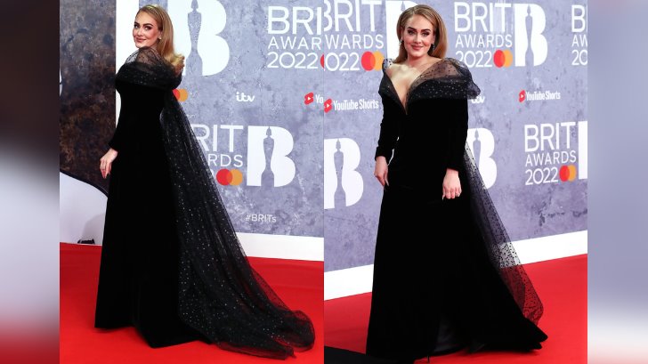 Adele aparece con impactante look en la Alfombra Roja de los Brit Awards 2022