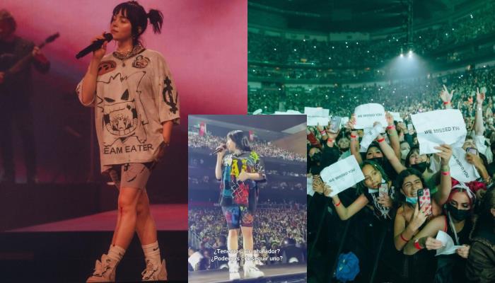 El gesto de Billie Eilish para ayudar a un fan en medio de su concierto en Atlanta