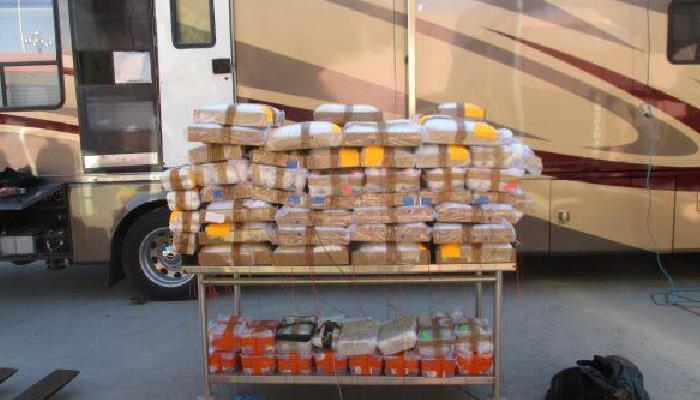 Interceptan casa rodante con más de 400 kilos de drogas en el cruce Arizona-Sonoyta